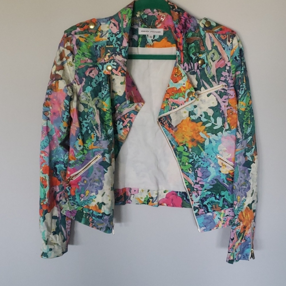 amanda uprichard multi color jacket